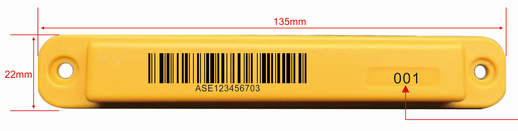 RFID Anti-metal tag size