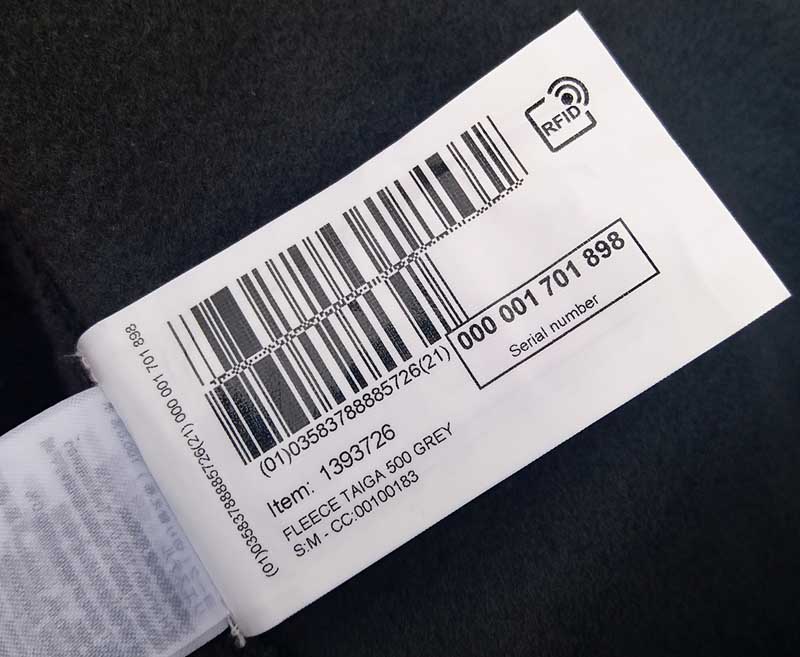 rfid uhf sewn-in label